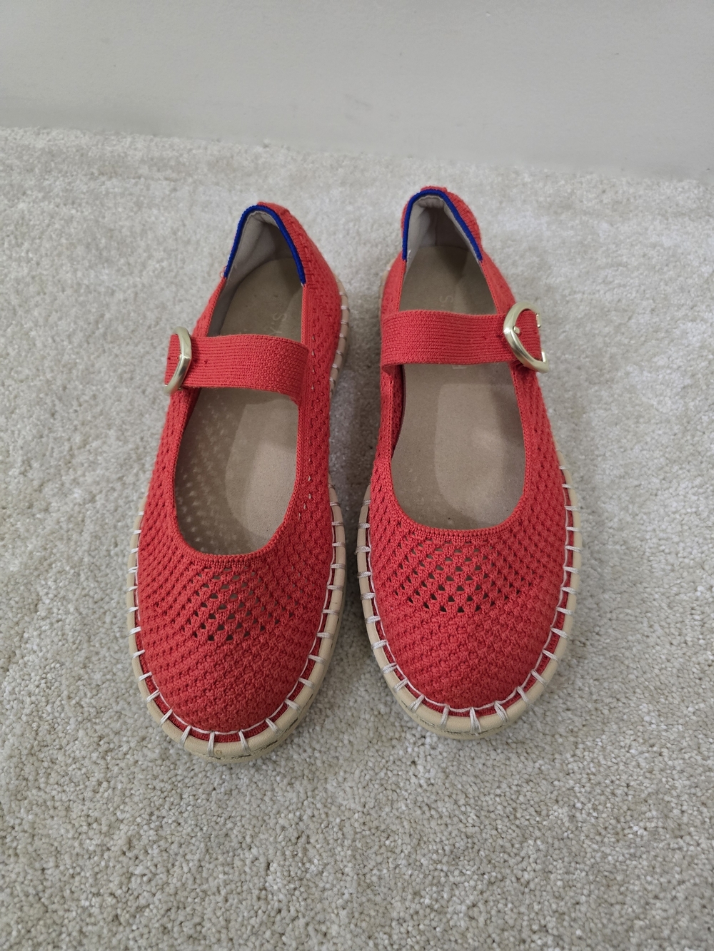 Time and Tru Elegant Red Espadrille Mary Jane Dress Shoes Women’s Size 6 - Picture 16 of 16